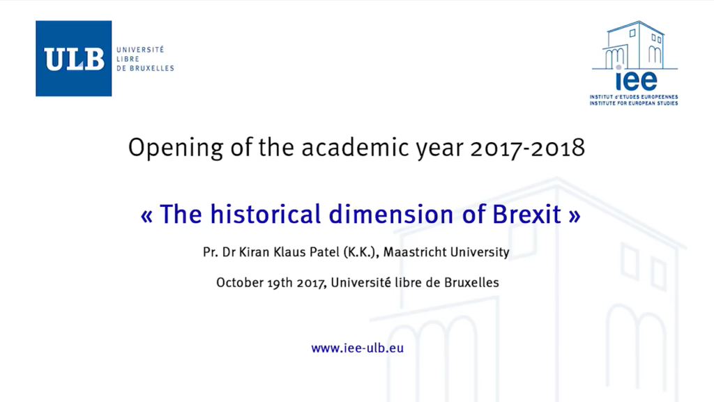 Brexit historical dimension - Kiran Patel