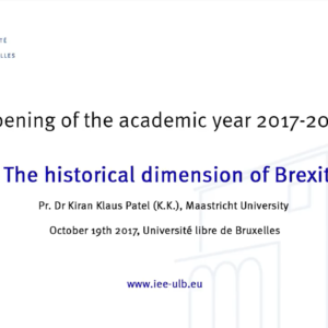 Brexit historical dimension - Kiran Patel