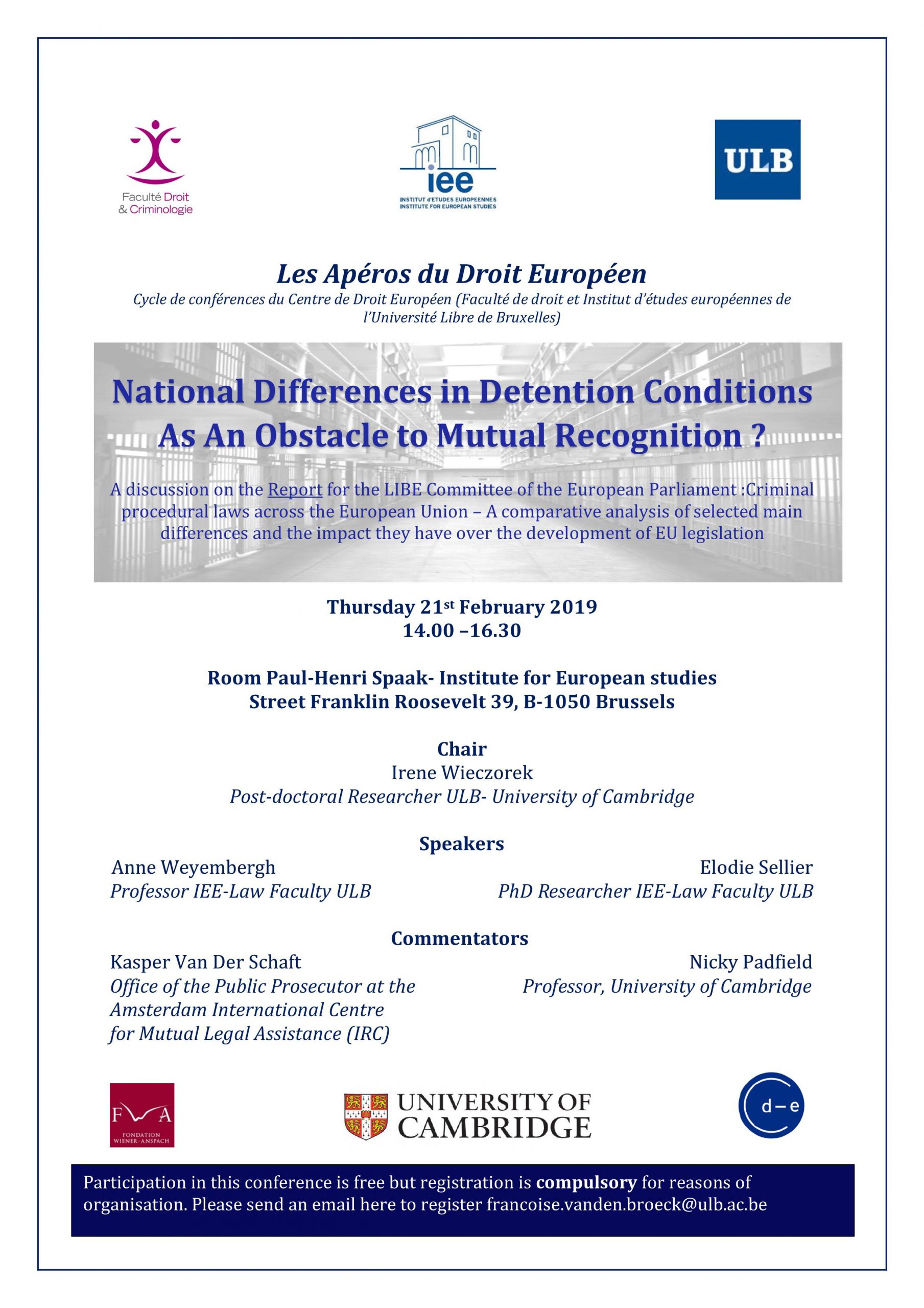 Detention Conditions And Mutual Recognition Aperos Du Droit Europeen Detention Conditions And Mutual Recognition Aperos Du Droit Europeen