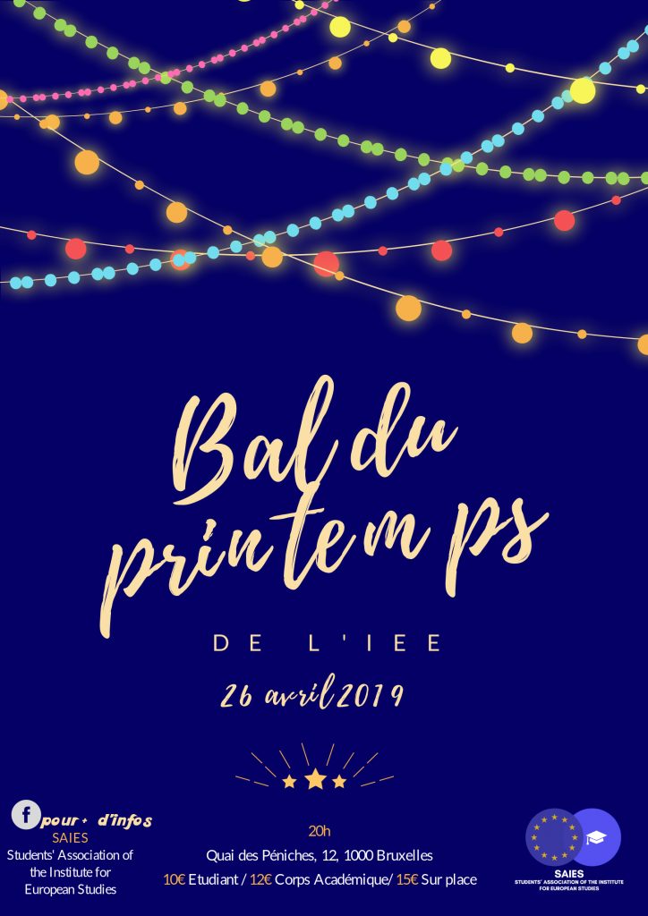 Bal du printemps de l'IEE L'Institut d'études européennes