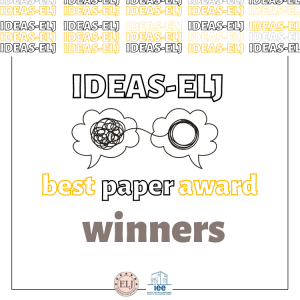 First IDEAS-ELJ Best Paper Award winners